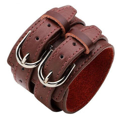 Bracelet de Force Rock & Roll en Cuir