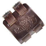 Bracelet de Force Scorpion en Cuir - Mon Bracelet Homme