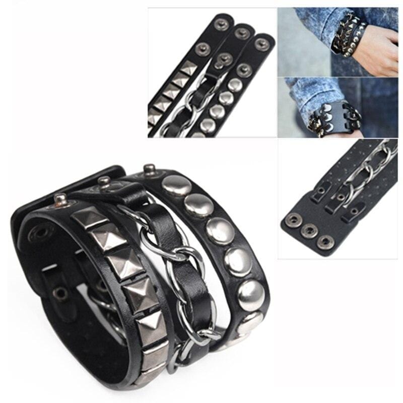Bracelet de Force Simili Cuir - Mon Bracelet Homme