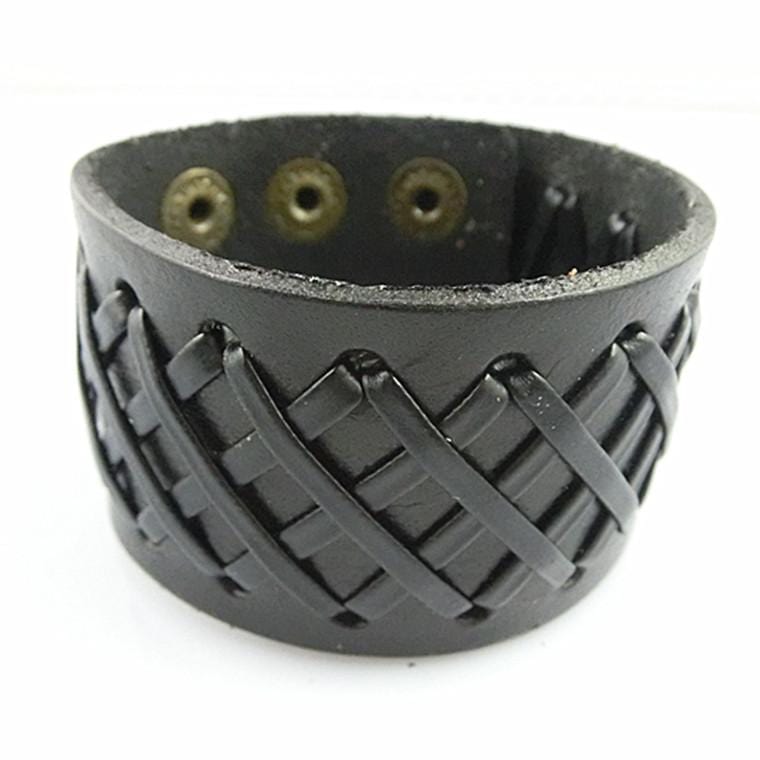 Bracelet de Force Solide et Durable en Cuir - Mon Bracelet Homme