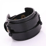 Bracelet de Force style Punk en Cuir - Mon Bracelet Homme