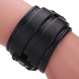 Bracelet de Force style Punk en Cuir - Mon Bracelet Homme
