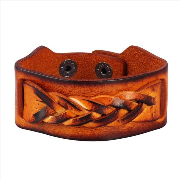 Bracelet de Force Style Unique en Cuir - Mon Bracelet Homme