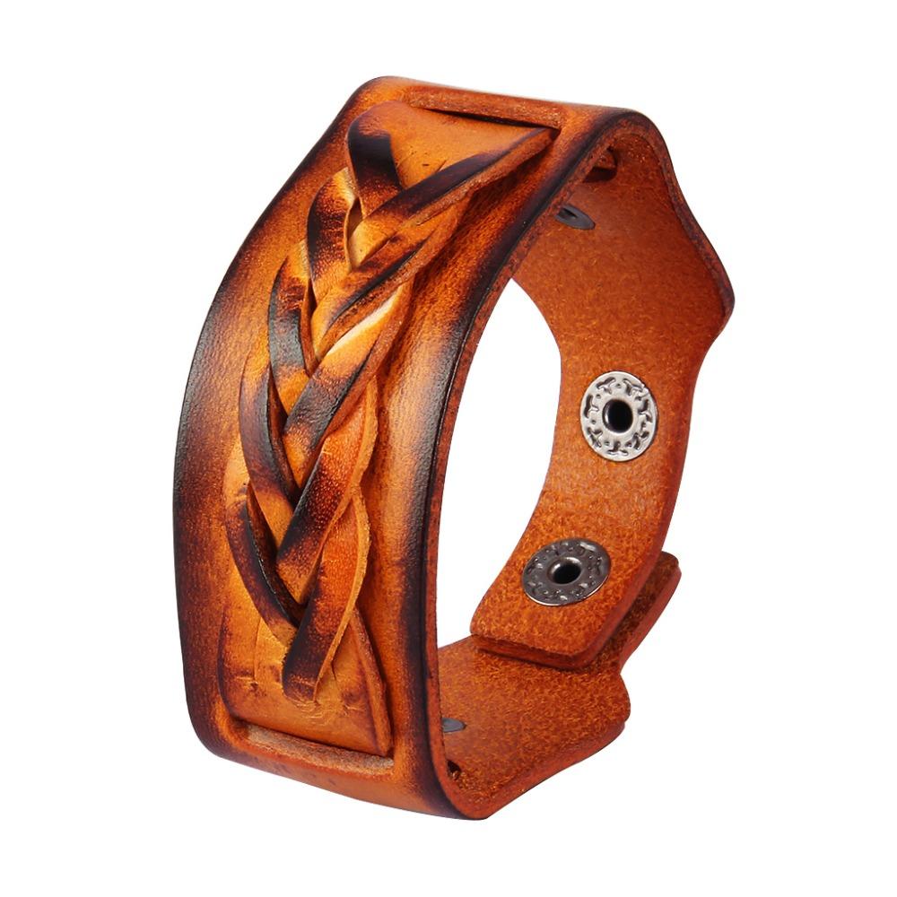 Bracelet de Force Style Unique en Cuir - Mon Bracelet Homme
