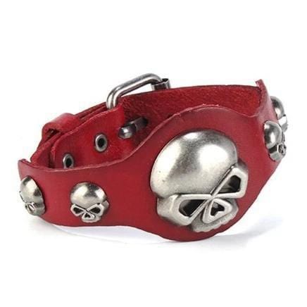 Bracelet de Force Tête de Mort en Métal - Mon Bracelet Homme