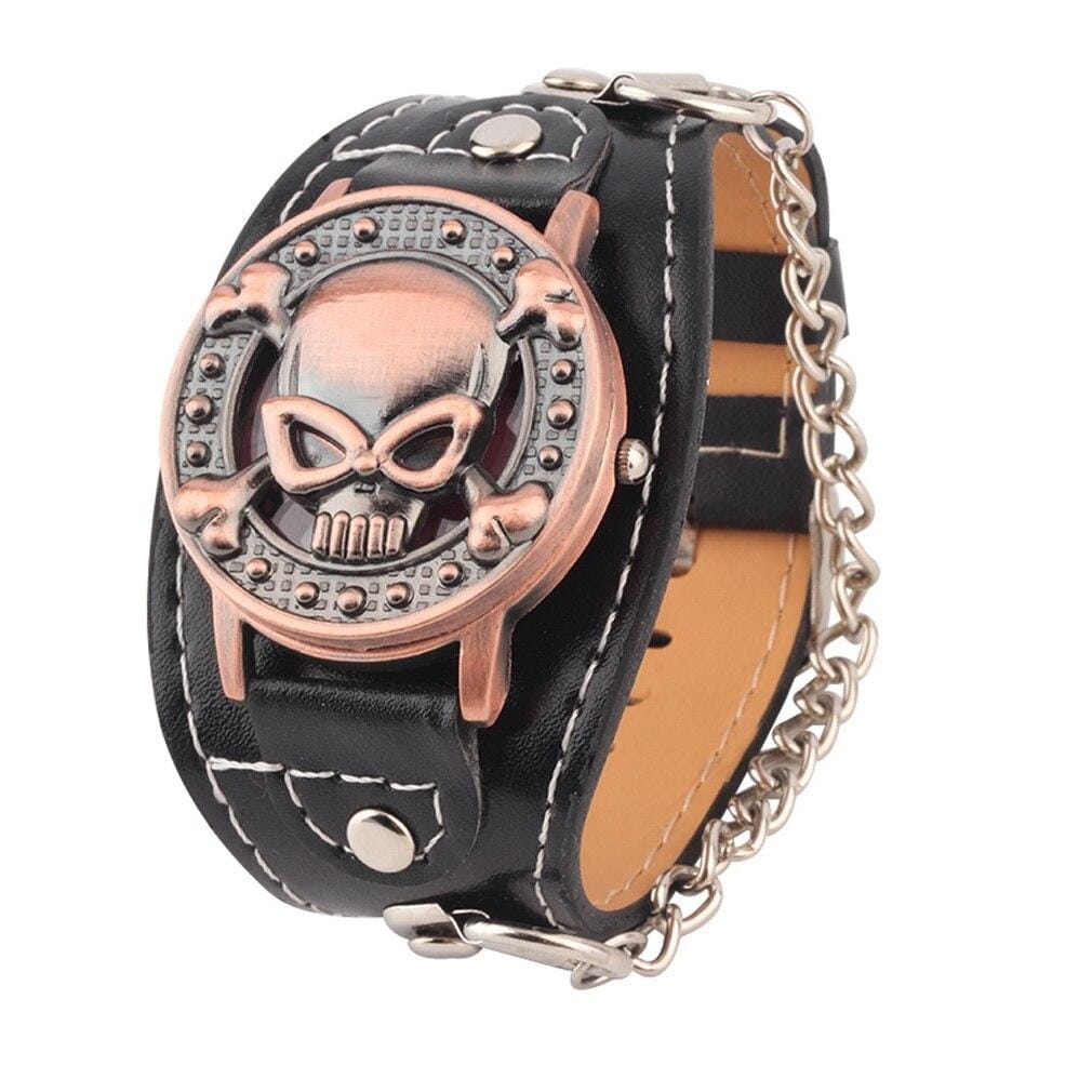 Bracelet de Force Tête de Mort Montre - Mon Bracelet Homme