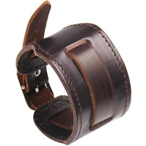 Bracelet de Force Uni-sangle en Cuir - Mon Bracelet Homme