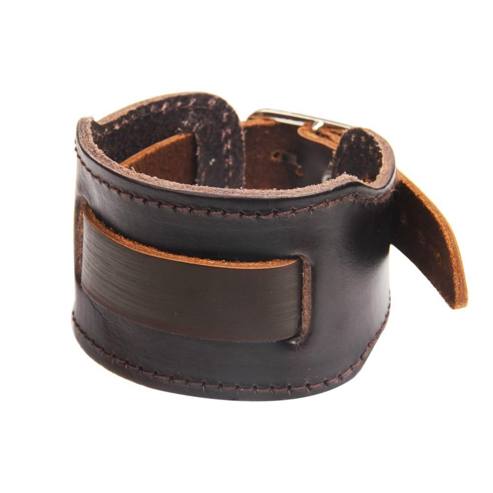 Bracelet de Force Uni-sangle en Cuir - Mon Bracelet Homme