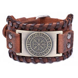 Bracelet de Force Viking en Cuir - Mon Bracelet Homme