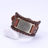 Bracelet de Force Viking en Cuir - Mon Bracelet Homme
