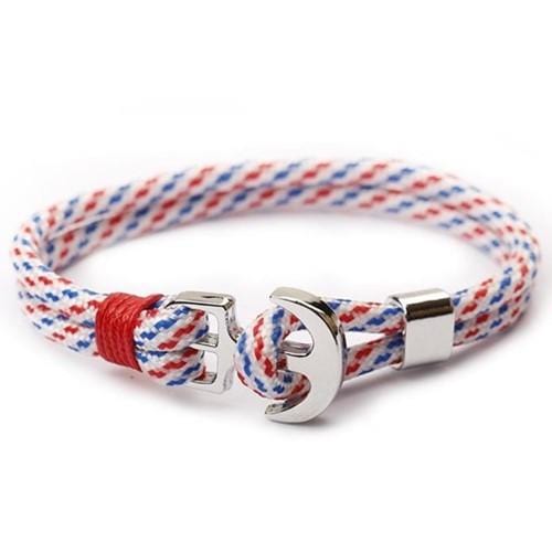 Bracelet de Marin avec Ancre en Corde - Mon Bracelet Homme