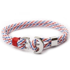 Bracelet de Marin avec Ancre en Corde - Mon Bracelet Homme