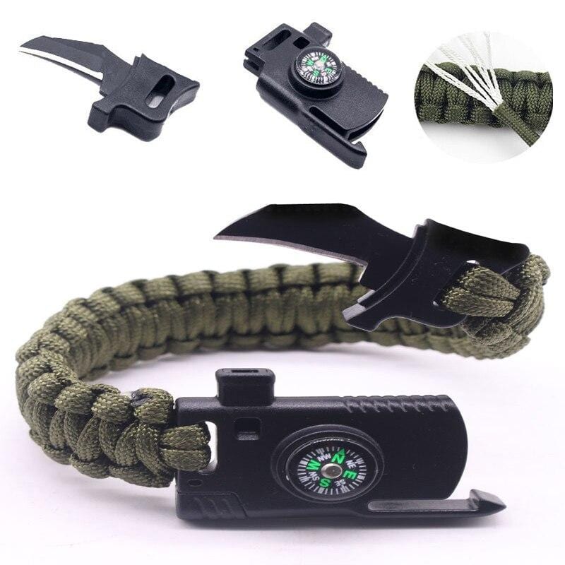 Bracelet de Survie 5 en 1 en Paracorde - Mon Bracelet Homme
