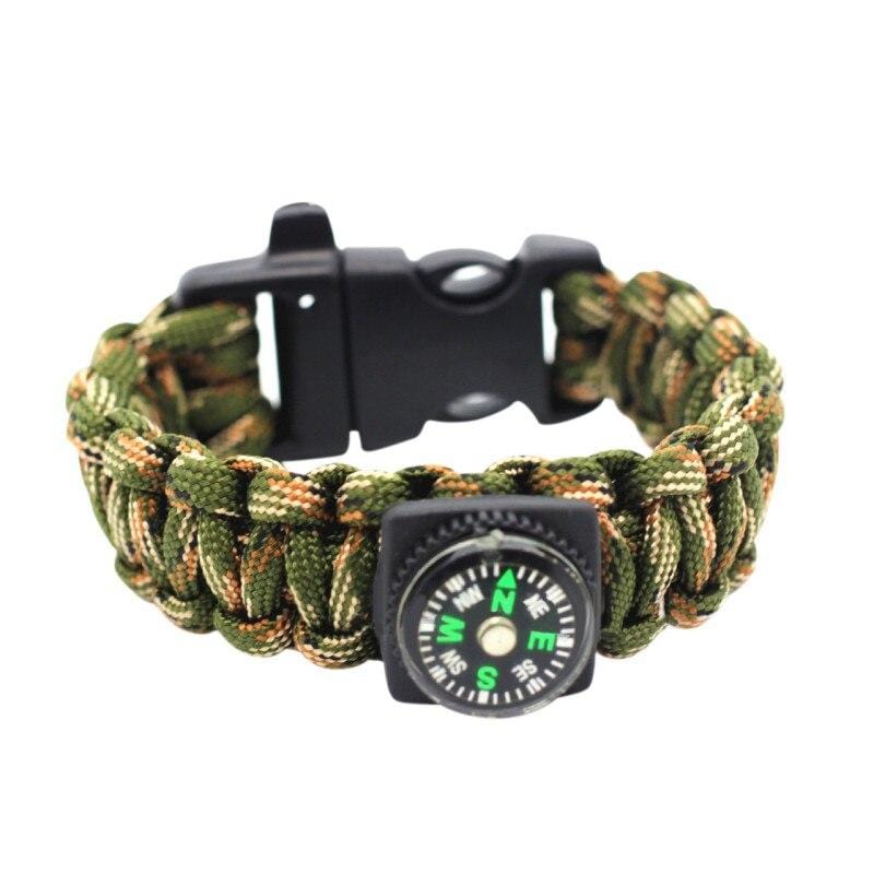Bracelet de Survie avec Boussole en Paracorde - Mon Bracelet Homme