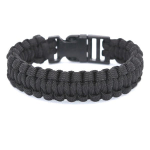 Bracelet de Survie Clipsable Paracorde Noire - Mon Bracelet Homme