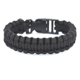 Bracelet de Survie Clipsable Paracorde Noire