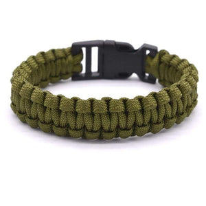 Bracelet de Survie Clipsable Paracorde Verte - Mon Bracelet Homme