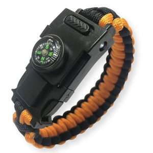 Bracelet de Survie en Paracorde Avec Boucle en Plastique et Lumière LED Fletcher - Mon Bracelet Homme