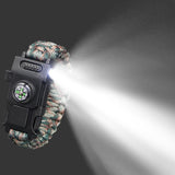 Bracelet de Survie en Paracorde Avec Boucle en Plastique et Lumière LED Joziah - Mon Bracelet Homme
