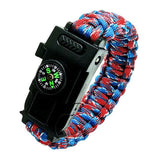 Bracelet de Survie en Paracorde Avec Boucle en Plastique et Lumière LED Samir