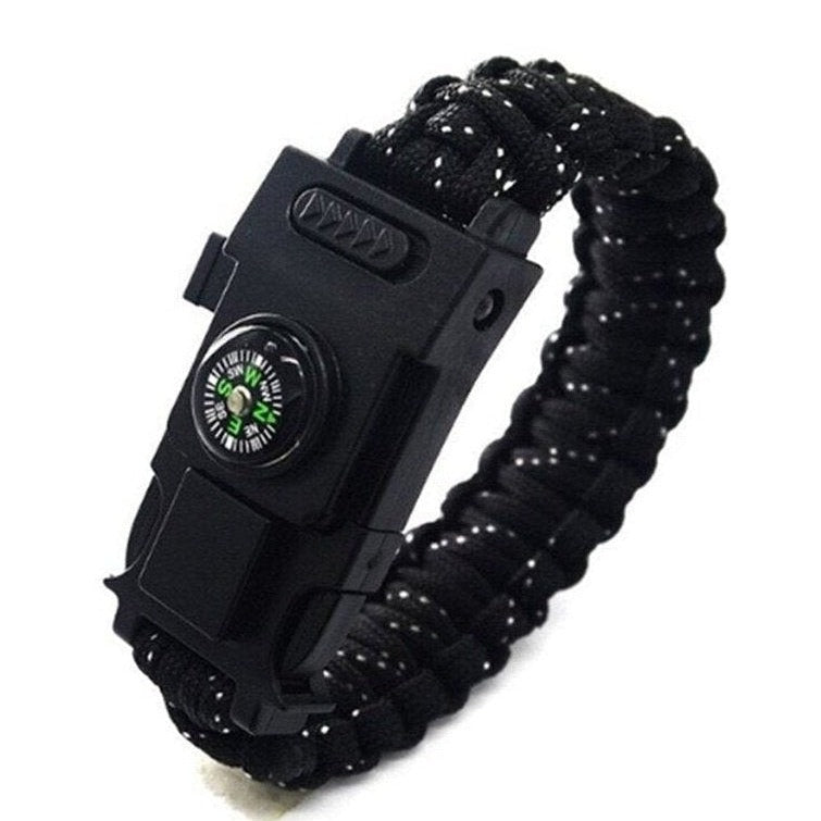 Bracelet de Survie en Paracorde Avec Boucle en Plastique et Lumière LED Zion - Mon Bracelet Homme