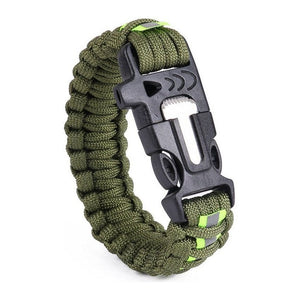 Bracelet de Survie en Paracorde Avec Grattoir et Sifflet Gage - Mon Bracelet Homme