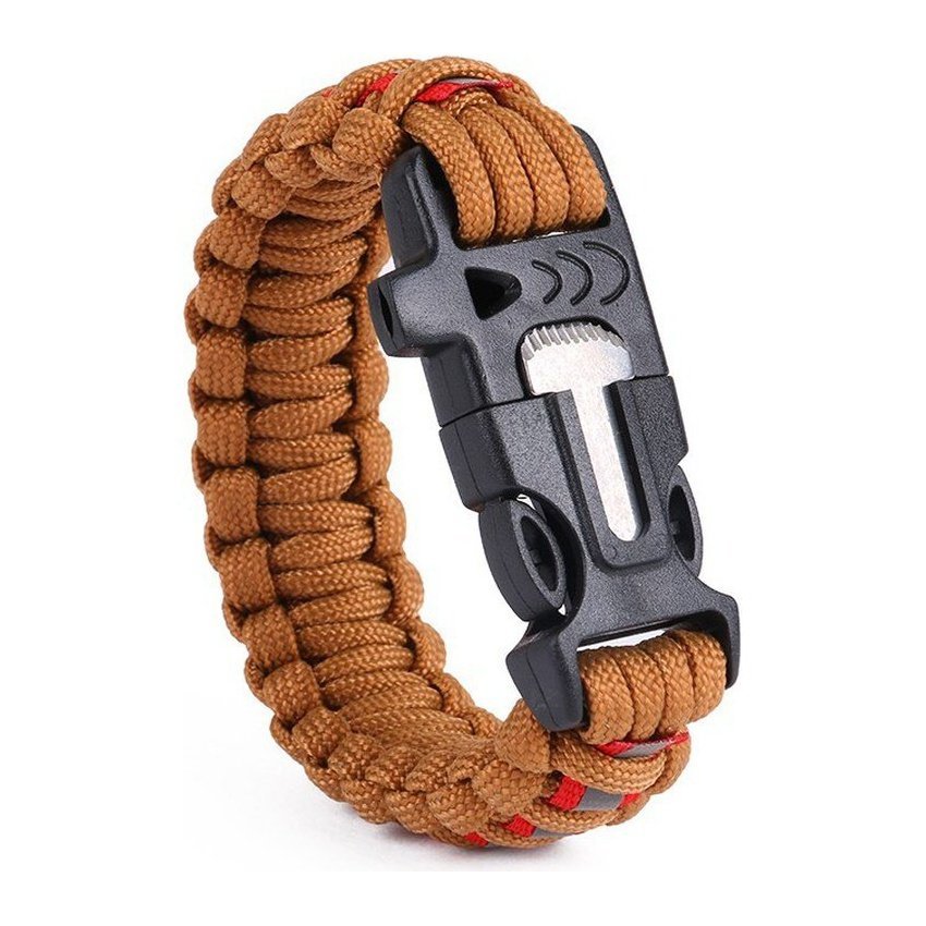 Bracelet de Survie en Paracorde Avec Grattoir et Sifflet Messiah - Mon Bracelet Homme