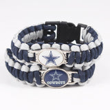 Bracelet de Survie en Paracorde Avec Logo Équipe de Foot US Malcolm - Mon Bracelet Homme