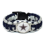 Bracelet de Survie en Paracorde Avec Logo Équipe de Foot US Malcolm