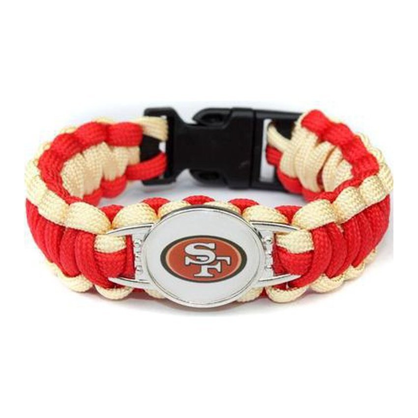 Bracelet de Survie en Paracorde Avec Logo Équipe de Foot US SF - Mon Bracelet Homme