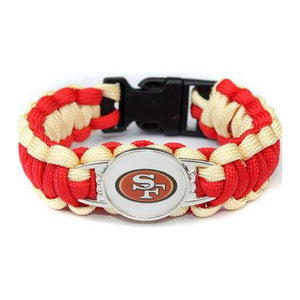 Bracelet de Survie en Paracorde Avec Logo Équipe de Foot US SF - Mon Bracelet Homme