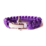 Bracelet de Survie en Paracorde Avec Manille en Acier Inoxydable Ermias