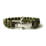 Bracelet de Survie en Paracorde Avec Manille en Acier Inoxydable Matthias