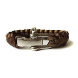 Bracelet de Survie en Paracorde Avec Manille en Acier Inoxydable Sean - Mon Bracelet Homme