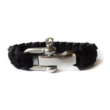 Bracelet de Survie en Paracorde Avec Manille en Acier Inoxydable Sincere