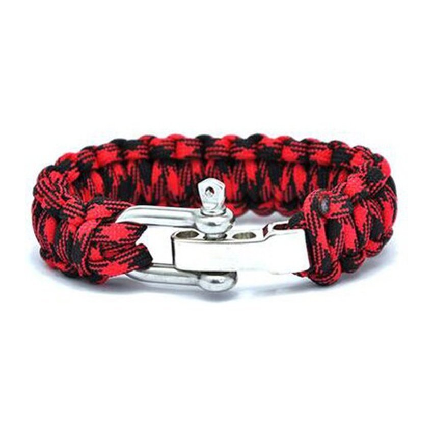Bracelet de Survie en Paracorde Avec Manille en Acier Inoxydable William - Mon Bracelet Homme