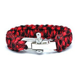 Bracelet de Survie en Paracorde Avec Manille en Acier Inoxydable William