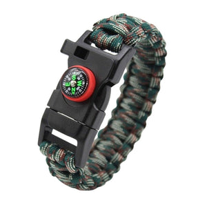 Bracelet de Survie en Paracorde Avec Sifflet et Boussole Rouge Briar - Mon Bracelet Homme