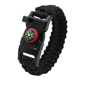 Bracelet de Survie en Paracorde Avec Sifflet et Boussole Rouge Colter - Mon Bracelet Homme