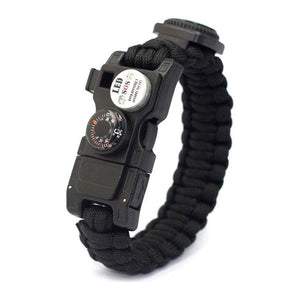 Bracelet de Survie en Paracorde Avec Sifflet Lumière LED et Boussole Donald - Mon Bracelet Homme