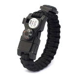 Bracelet de Survie en Paracorde Avec Sifflet Lumière LED et Boussole Donald