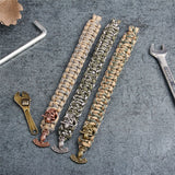 Bracelet de Survie en Paracorde Avec Tête de Mort pour Homme Ace - Mon Bracelet Homme
