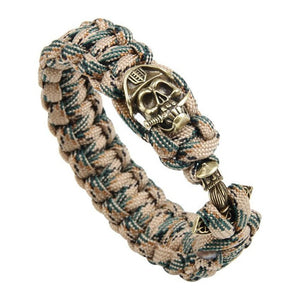 Bracelet de Survie en Paracorde Avec Tête de Mort pour Homme Ace - Mon Bracelet Homme