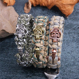 Bracelet de Survie en Paracorde Avec Tête de Mort pour Homme Ace - Mon Bracelet Homme