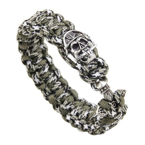 Bracelet de Survie en Paracorde Avec Tête de Mort pour Homme Paxton - Mon Bracelet Homme