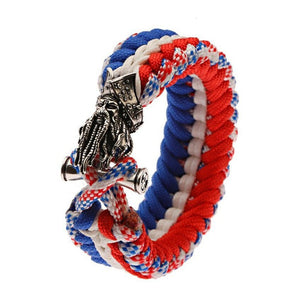 Bracelet de Survie en Paracorde Avec Tête de Pirate Cohen - Mon Bracelet Homme