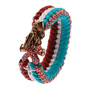 Bracelet de Survie en Paracorde Avec Tête de Pirate Malik - Mon Bracelet Homme