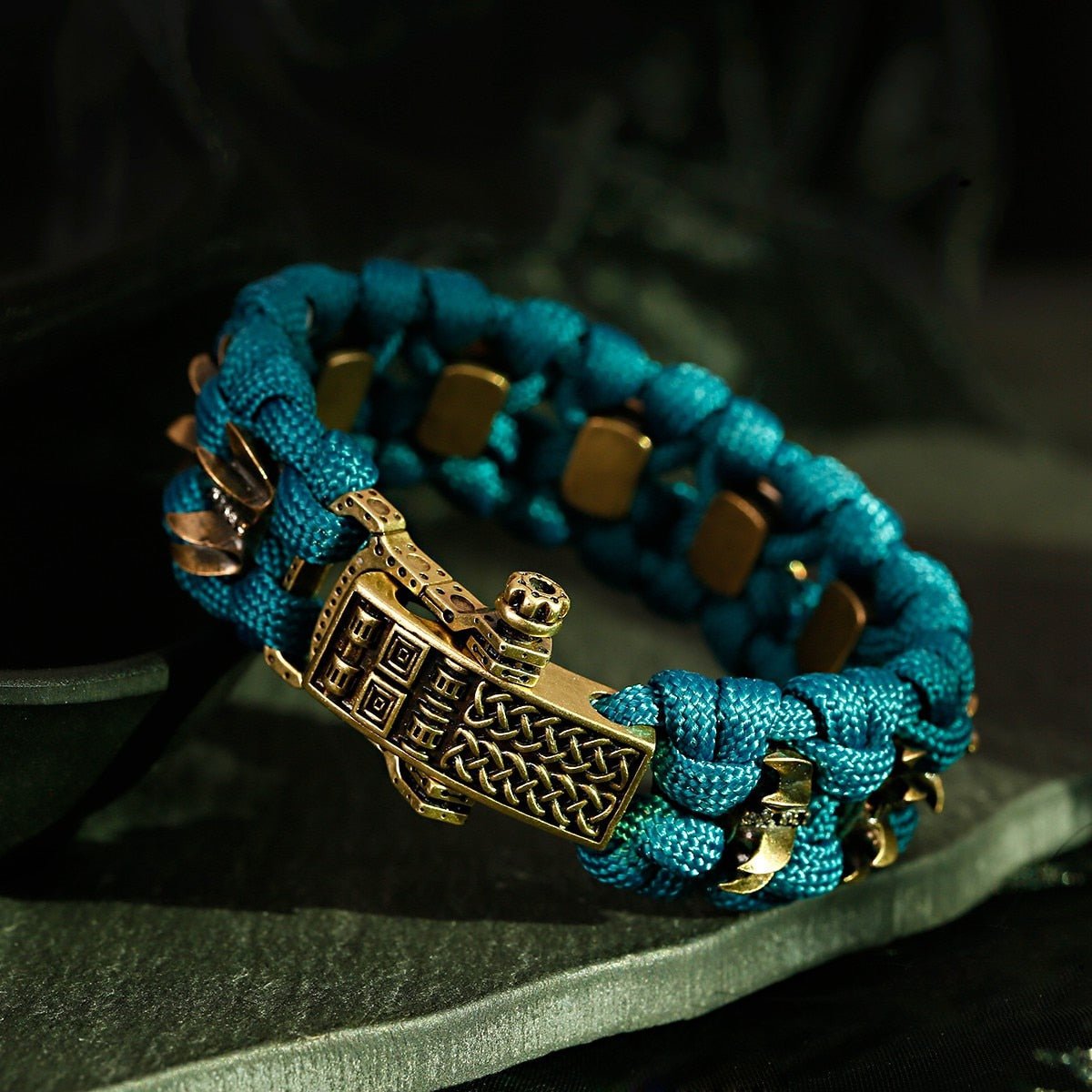 Bracelet de Survie en Paracorde Est en Acier Inoxydable Layne - Mon Bracelet Homme