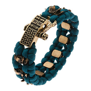 Bracelet de Survie en Paracorde Est en Acier Inoxydable Layne - Mon Bracelet Homme