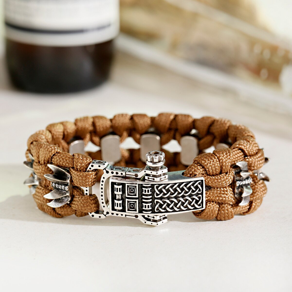 Bracelet de Survie en Paracorde et en Acier Inoxydable Archie - Mon Bracelet Homme